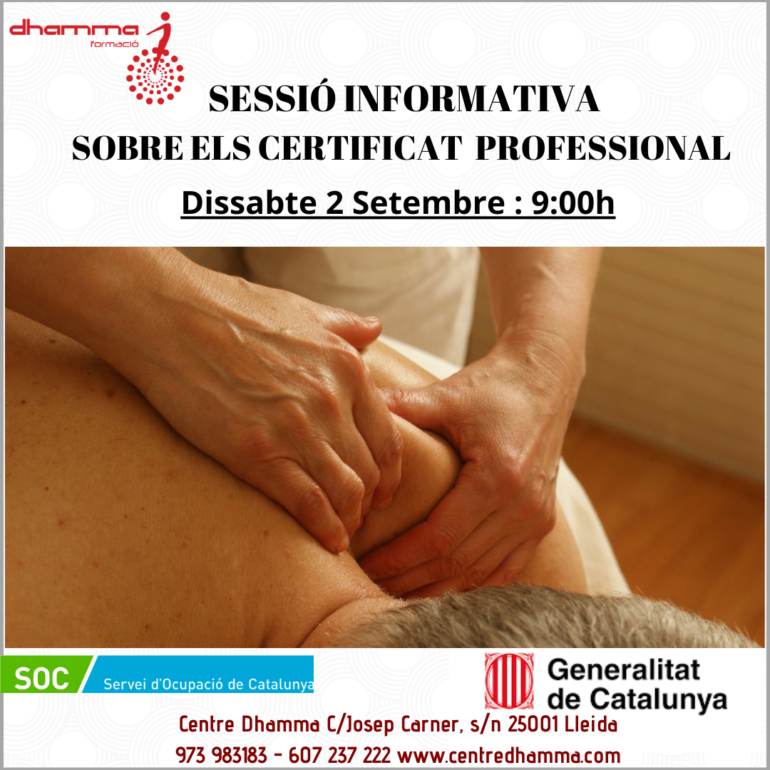 sessio informativa curs massatge